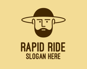 Bearded Hat Man  logo design