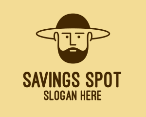 Bearded Hat Man  logo design