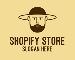 Bearded Hat Man  logo design