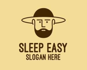 Bearded Hat Man  logo design