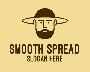 Bearded Hat Man  logo design