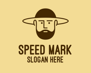 Bearded Hat Man  logo design