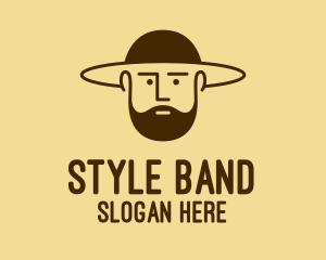 Bearded Hat Man  logo design