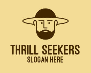 Bearded Hat Man  logo design