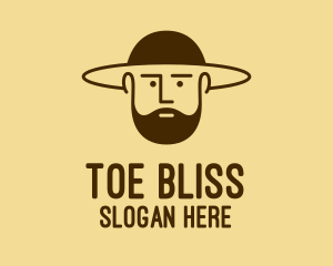 Bearded Hat Man  logo design