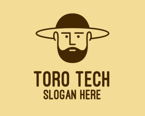 Bearded Hat Man  logo design