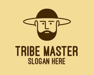 Bearded Hat Man  logo design