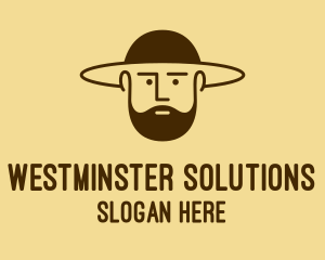 Bearded Hat Man  logo design