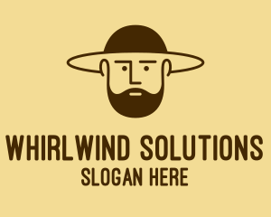 Bearded Hat Man  logo design