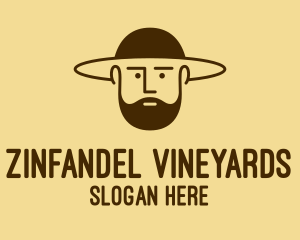 Bearded Hat Man  logo design