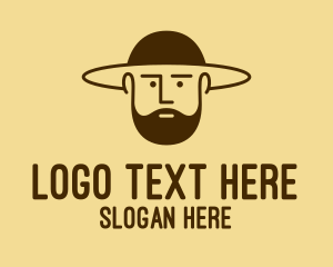 Bearded Hat Man  Logo