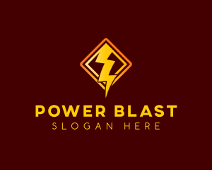 Lightning Bolt Power logo design