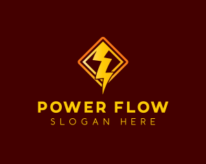 Lightning Bolt Power logo design