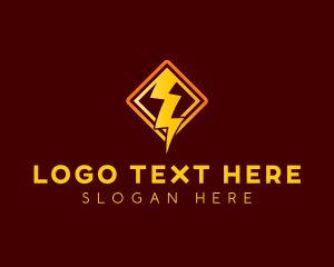 Charger - Lightning Bolt Power logo design