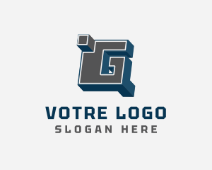3D Graffiti Letter G Logo