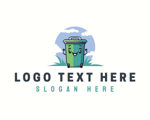 Garbage - Trash Bin Cleaner logo design