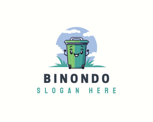 Garbage Bin - Trash Bin Cleaner logo design