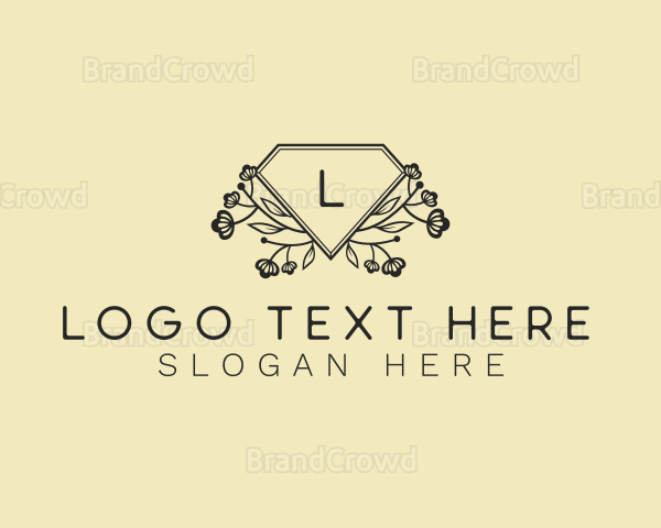 Floral Diamond Jewelry Logo