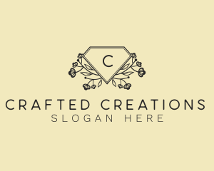 Floral Diamond Jewelry logo design