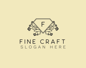 Floral Diamond Jewelry logo design