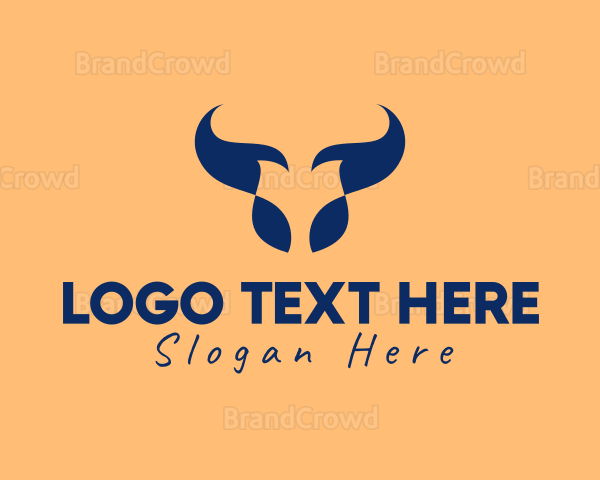 Animal Bull Horn Logo