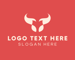 Horns - Animal Bull Horn logo design