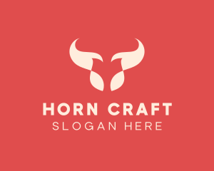 Animal Bull Horn logo design