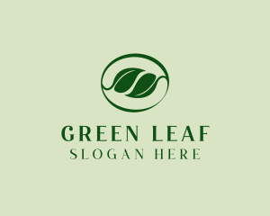 Green Twig Leaf  logo design