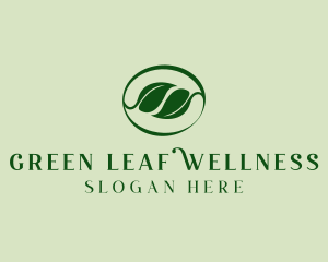 Green Twig Leaf  logo design