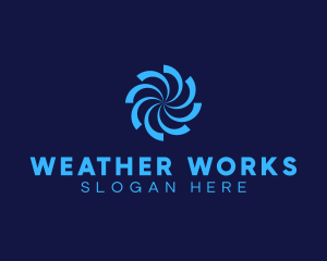 Typhoon Weather Forecast logo design