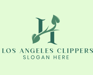 Organic Vine Letter H Logo