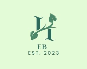 Garden - Organic Vine Letter H logo design