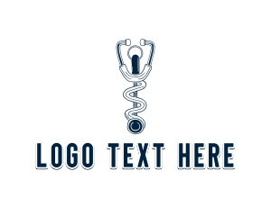 Cardiology - Stethoscope Healthcare Cardiology logo design