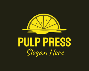 Pulp - Yellow Lemon Sunrise logo design