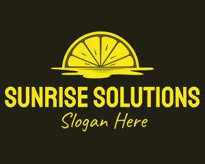 Yellow Lemon Sunrise logo design
