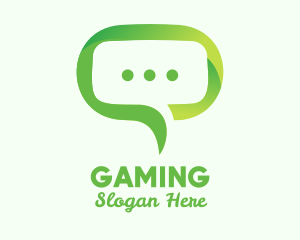 Green Eco Chat Logo