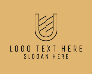 App - Elegant Luxury Business Letter U logo design