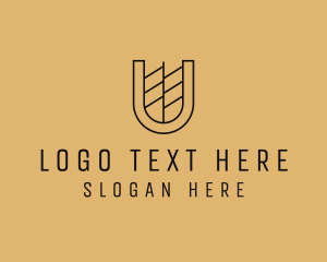 Accounting - Elegant Luxury Business Letter U logo design