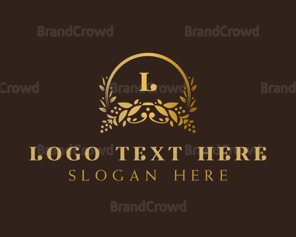 Stylish Wedding Planner Bouquet Logo