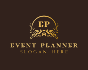 Stylish Wedding Planner Bouquet logo design