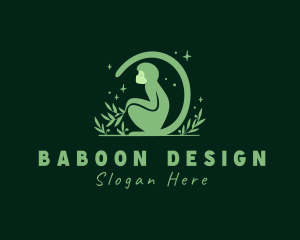 Baboon - Natural Night Monkey logo design