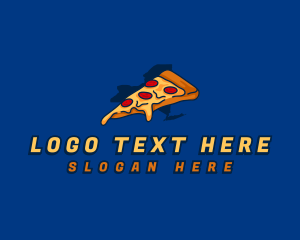 Map - Pepperoni Pizza New York logo design