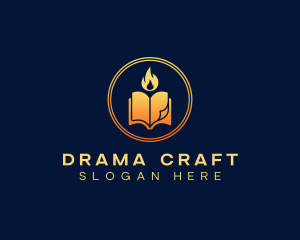 Playwright - Flame Book Publishing logo design