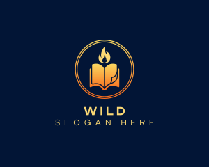 Book - Flame Book Publishing logo design