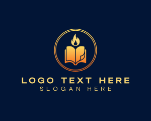 Publishing - Flame Book Publishing logo design