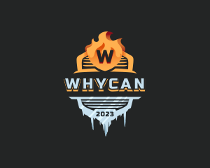 Hot - Ice Fire Element logo design