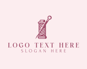 Thread - Tailoring Stitching Needle logo design