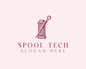 Spool - Tailoring Stitching Needle logo design