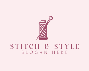 Tailoring Stitching Needle logo design