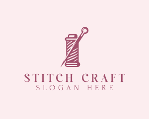 Tailoring Stitching Needle logo design